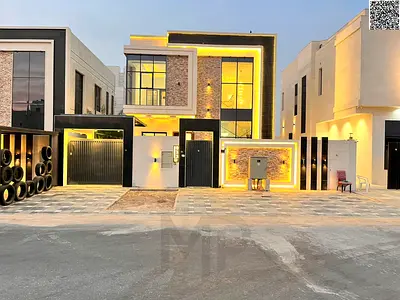 Luxury villa with excellent finishes in Al Yasmin area, directly next to Al Hamidiya Park - freehol