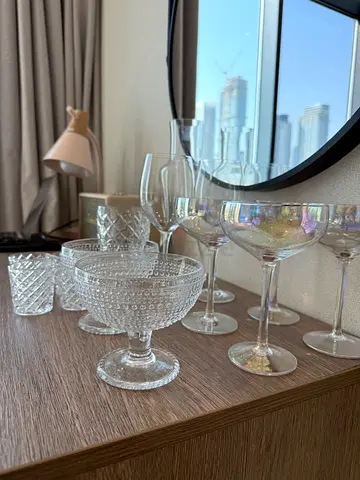 Collection of high-end glassware