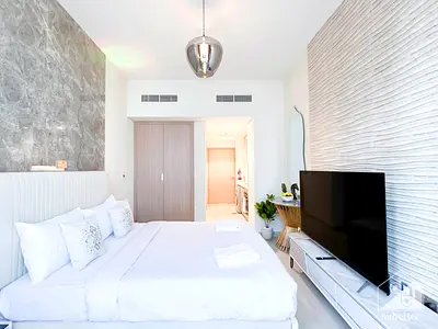 Modern Furnished Studio | Monthly Rent | Azizi Riviera 45 | Prime Location