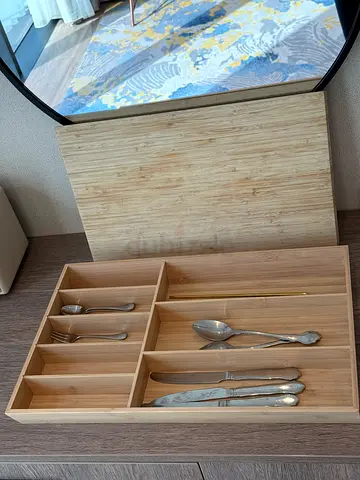 Wooden drawer and chopping board