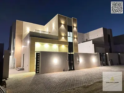 Direct from the owner, including all ownership fees: a villa in one of Ajman's most luxurious villas, built and finished to a super deluxe standard, w