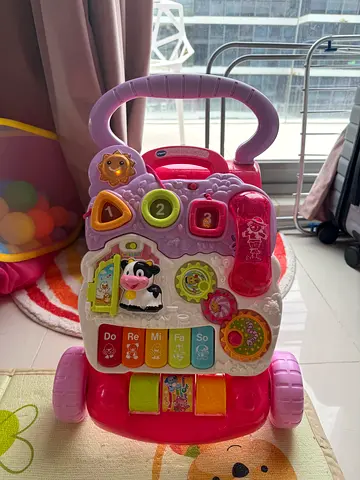 VTech First Steps Baby Walker - Pink (educational activity walker)