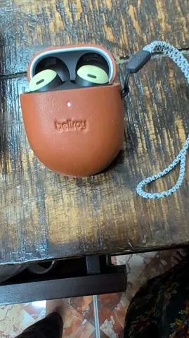 Google Pixel Buds Pro - True Wireless Earbuds (Lemongrass) With Leather Case