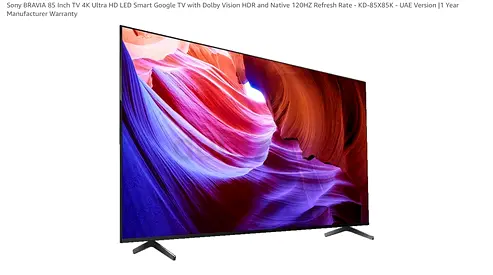 Sony Bravia 85 Inch 4K Ultra HD TV X85K Series: