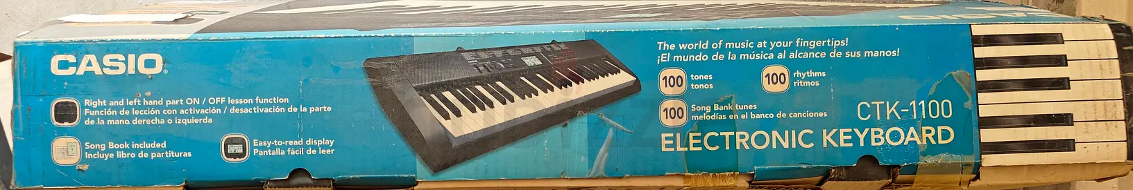 Casio CTK-1100 Electronic Keyboard - Used, Working