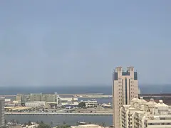 Balcony with full sea view_ modern finishing_ very spacious area_ family and modern building_ prime