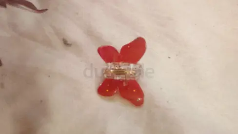 Red Butterfly Hair Clip / Hair Clamp - Small Decorative Accessory 1 pic