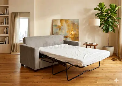 West elm two seater sofa bed with mattress