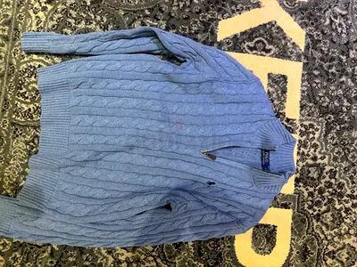 Polo Ralph Lauren cable knit quarter zip M