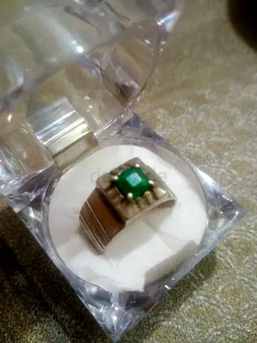 Emerald Silver Ring