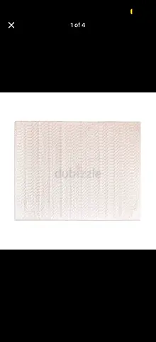 White Textured Area Rug - brand new UNOPENED