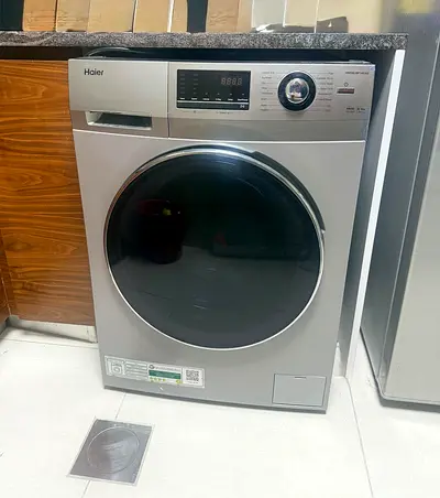Haier Front Load Washer Dryer Combo - Silver, Excellent Working Condition