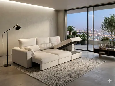 Ikea eskilstuna L shape sofa under storage