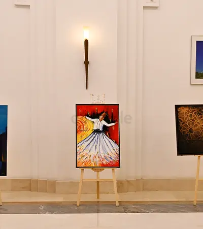 Big hand painted abstract acrylic painting...