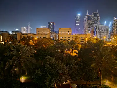 Park and Marina sunset view