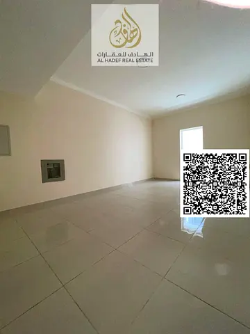 One-bedroom apartment in Al-Jarf 2, with two bathrooms, a balcony, and a central gas kitchen. Very spacious, close to schools and Delta. Price: 35,000