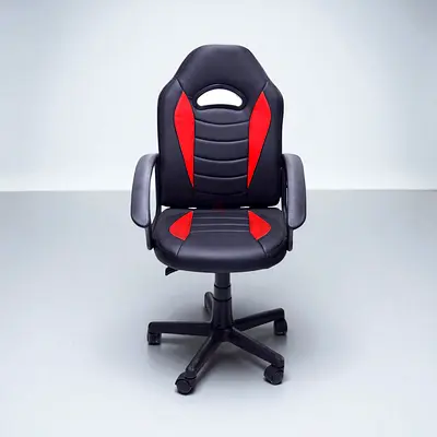 Black and Red Ergonomic Office/Study Chair with Wheels MAF-3217