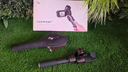 FY Summon+ Handheld 3-Axis Gimbal Camera with Case - Good Condition