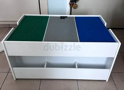 Lego building table with storage