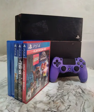 PS4 Fat 500GB + Controller + 6 Games (Great Bundle)