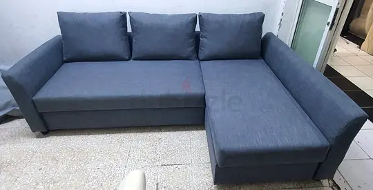 Corner storage sofa cum bed