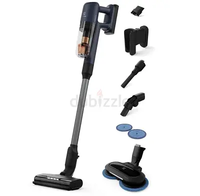 Electrolux Hygienic 700 Cordless Stick Vacuum Cleaner model(EP71B14WET) in Denim Blue.