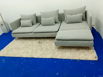 Light grey ikea Soderhamn lshape sofa