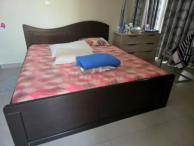 King size bed without mattress