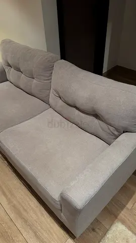 Light grey 2-seater fabric sofa in a great condition
