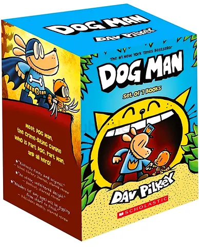 Dog Man Box Set (Set of 7) by Dav Pilkey - Childrens Chapter Books Collection