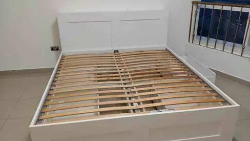 Ikea Malm bed with mattress queen size