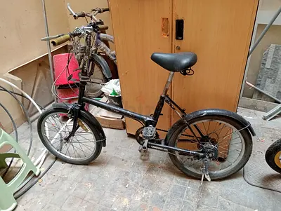 Used small folding/compact bicycle - single speed, needs minor repair