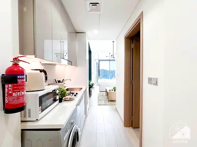 Modern Furnished Studio | Monthly Rent | Azizi Riviera 29 | Meydan Community