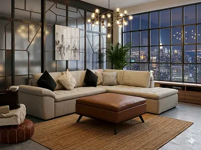 Id Design sectional L Shape Sofa