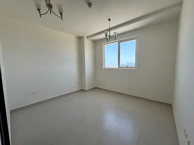 Luxury one-bedroom apartment for annual rent in Sharjah, Aljada area | 2 bathrooms | Central air co