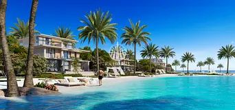 Direct seafront living | Luxury villa with elevator, 6 master BR, and comfort-focused spacious desig