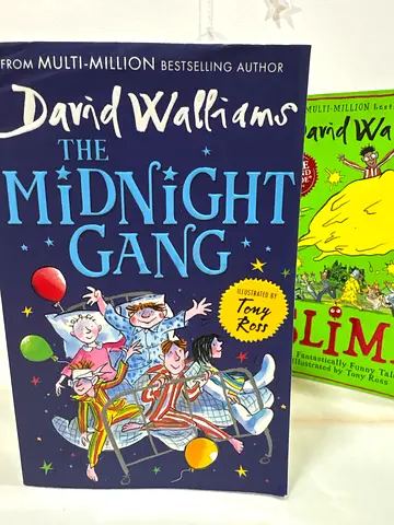 Set of 3 David Walliams Kids Books - The Midnight Gang, Slime, The Ice Monster
