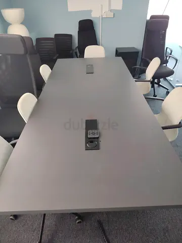 Modern Large Office Conference Table - Seats 6