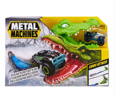 Metal Machines Croc Attack Pull-Back Monster Truck Playset