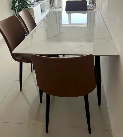 Dining table with chair