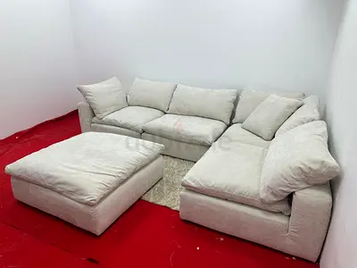 Perfect condition marina home luscious sofa with footstool
