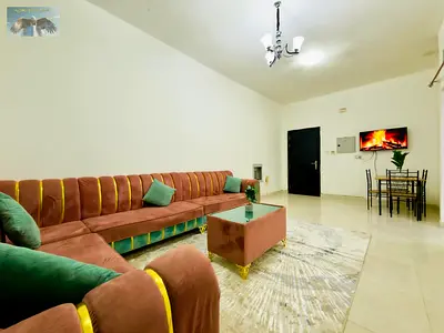 • One-bedroom apartment with a hall in Al Rawda 2, Ajman (Tunis Street) • Close to Abaya Roundabout and Sheikh Ammar Street • Clean and well-arranged