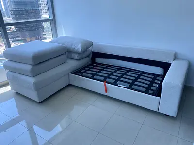 Ikea vimle L shape sofa bed Beige