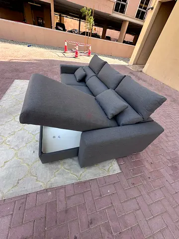 Ikea Eskelstuna L Shape Sofa bed Dark grey