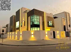 Corner Villa on Two Streets for Sale in Al Helio 2 Ajman | 6 Master BR + Pergola | Near Mosque &amp;