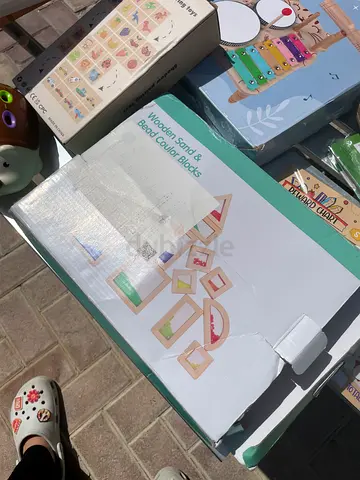 Wooden Shape  Colour Blocks Set (new in box)