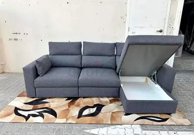 Ikea Eskelstuna L shape sofa bed Dark grey