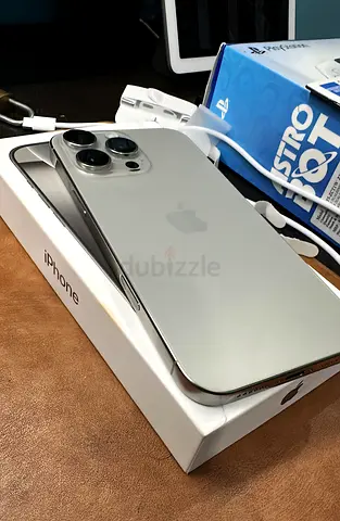 Natural titanium iPhone 16 Pro Max in warranty with Original Box brand new condition physical  eSIM
