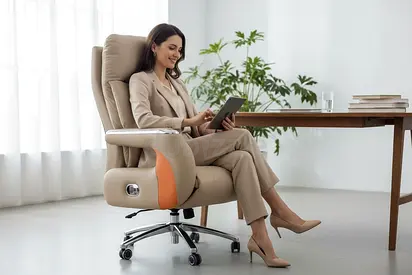 Ergonomic High-Back Office Chair with Adjustable Headrest and Lumbar Support MAF-6079