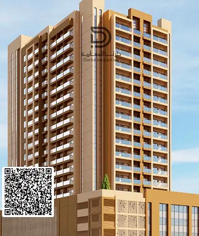 Studio Apartment for Sale in Garden Residence – Stunning View of Azhi Community ■ Property Details: Type: Studio Apartment Size: 610 sq. ft. Floor: 12th View: Overlooking Azhi Community Features: Priv